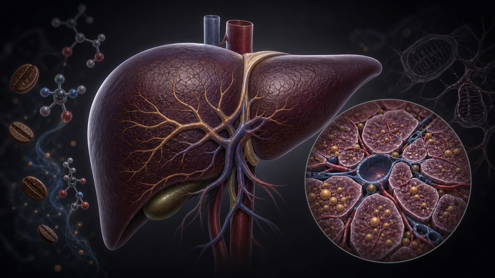 Original medical illustration for: Coffee, Caffeine, and Your Health: What the Research Reveals