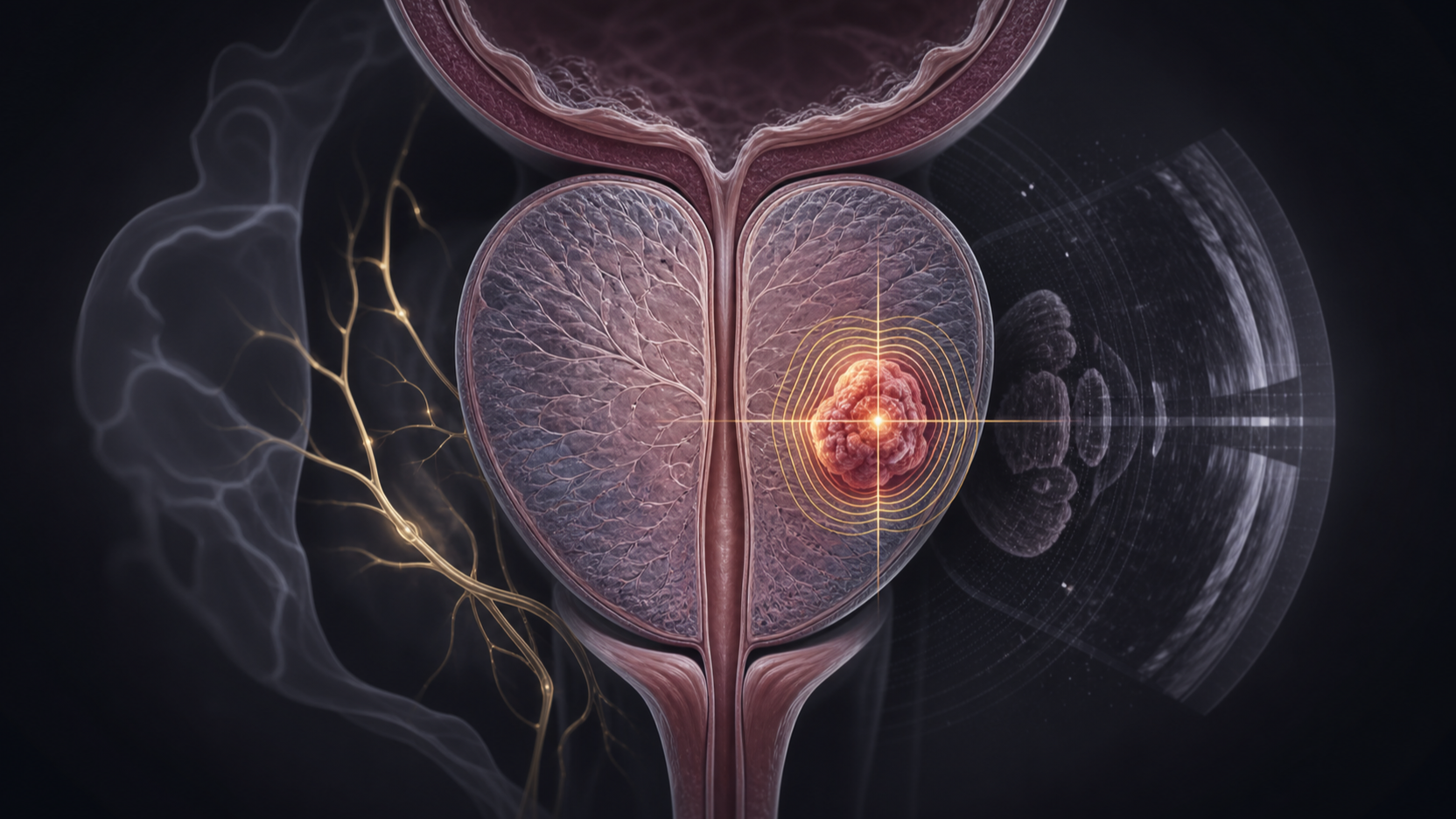 Original medical illustration for: Focal Therapy for Prostate Cancer: A Patient-Friendly Guide to the Latest Clinical Trials