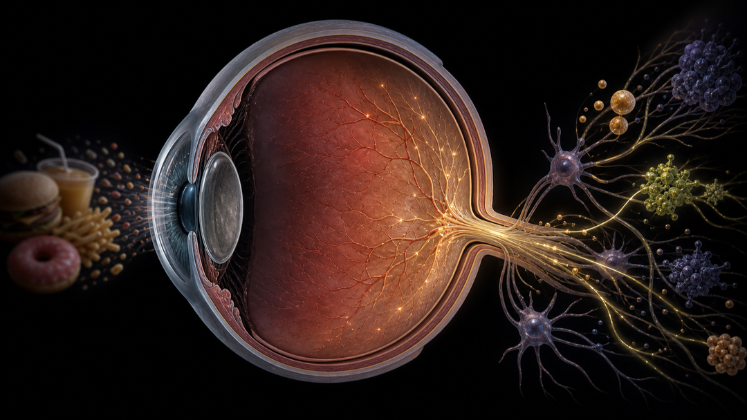 Original medical illustration for: Severe Vision Loss in an Autistic Child Linked to Nutritional Deficiencies. c9
