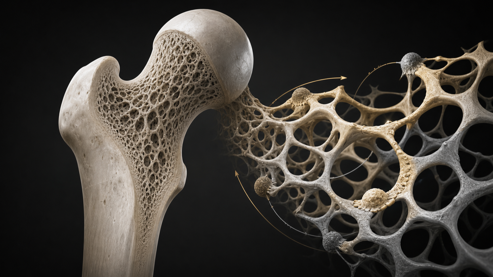 Original medical illustration for: Understanding Osteoporosis: A Comprehensive Patient Guide to Prevention and Treatment